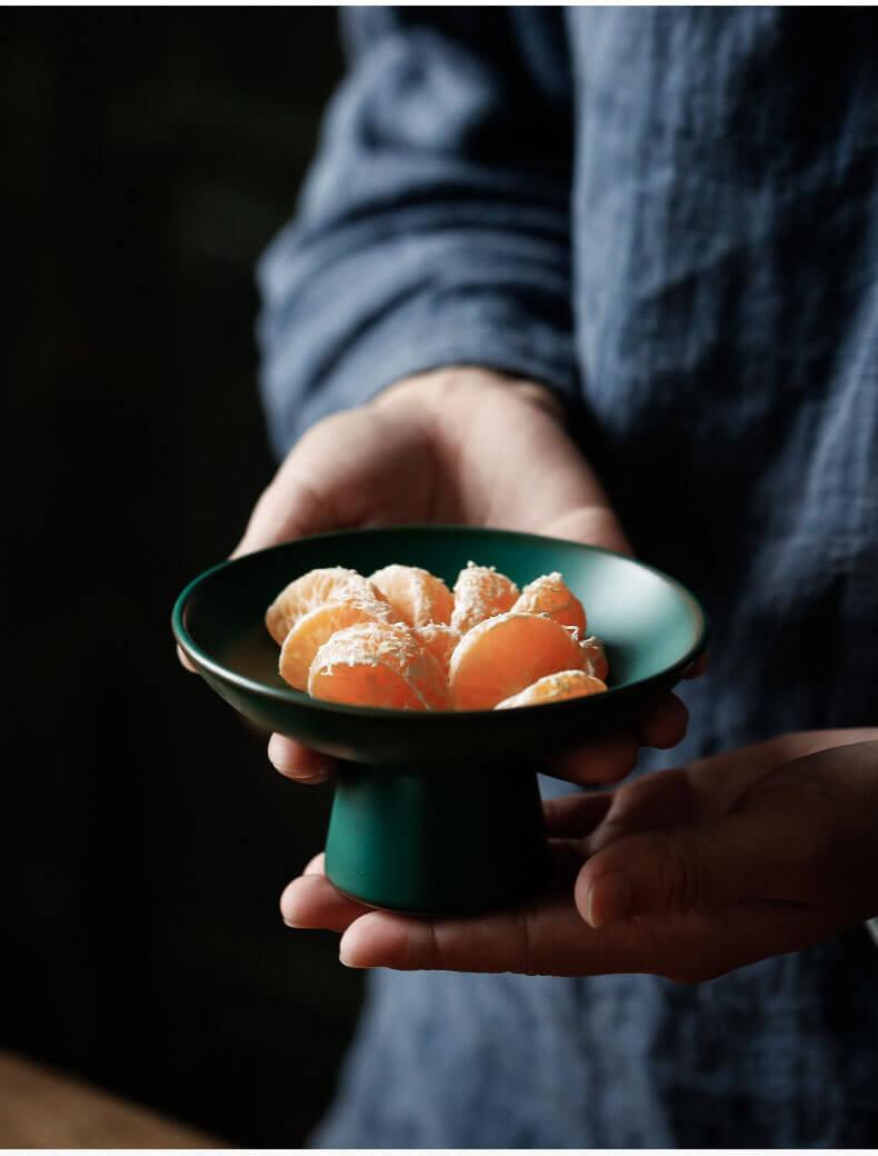 Japanese 120mm Tea Art Dessert Plate | Potted Decorative Tray - mokupark.com