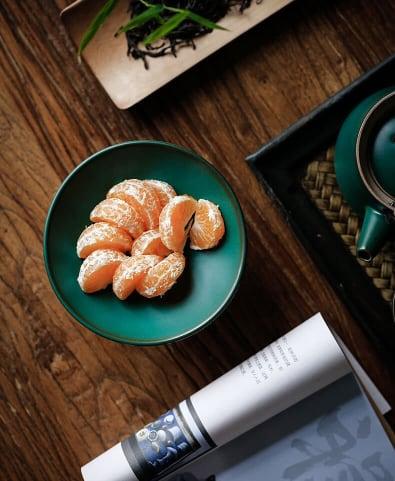 Japanese 120mm Tea Art Dessert Plate | Potted Decorative Tray - mokupark.com