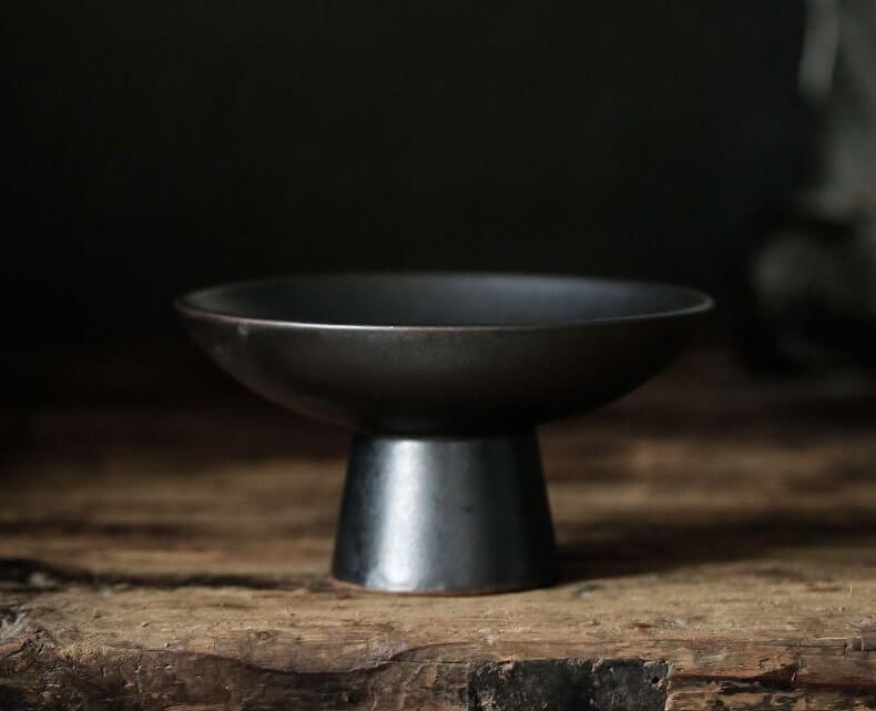 Japanese 120mm Tea Art Dessert Plate | Potted Decorative Tray - mokupark.com