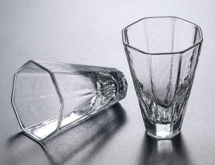 Japanese Hammer Pattern High Temperature Resistant Glass - 6 pcs - mokupark.com