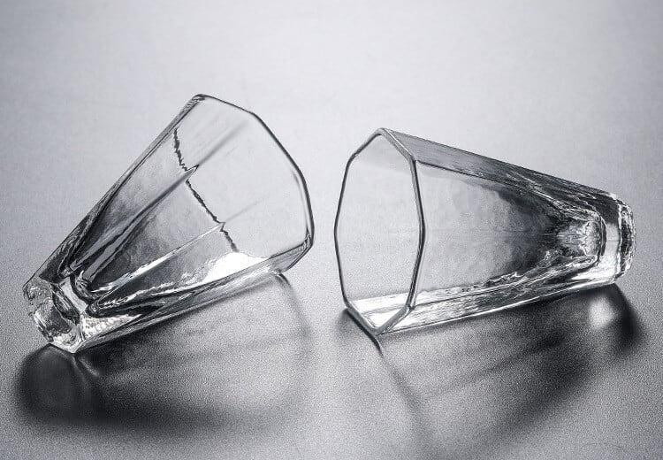 Japanese Hammer Pattern High Temperature Resistant Glass - 6 pcs - mokupark.com