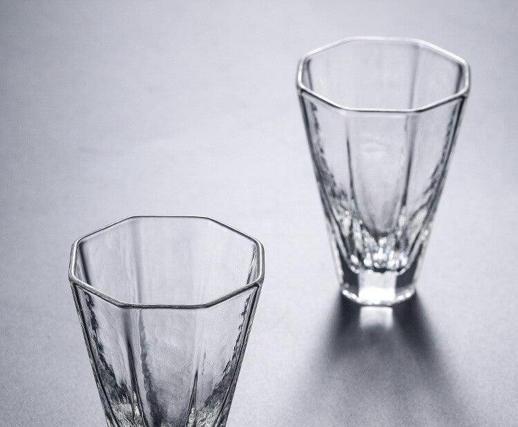 Japanese Hammer Pattern High Temperature Resistant Glass - 6 pcs - mokupark.com