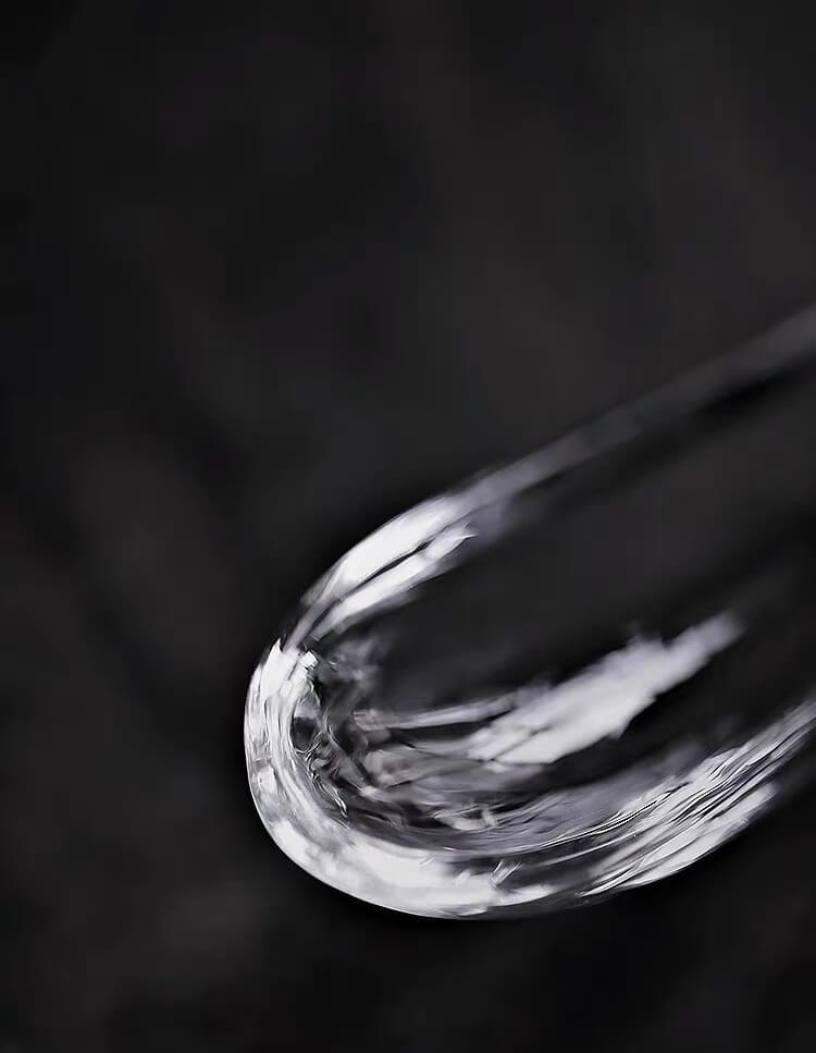 Japanese High Temperature Resistant Simple Glass Tea Bowl & Spoon Set ｜ Chawan Set - mokupark.com