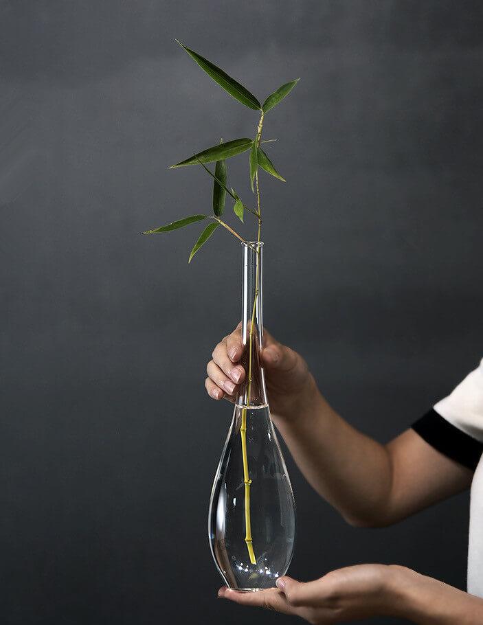 Japanese GY Transparent Glass Vase - mokupark.com