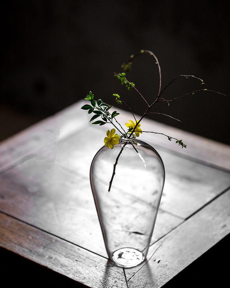 Japanese Pot Belly Glass Vase - mokupark.com