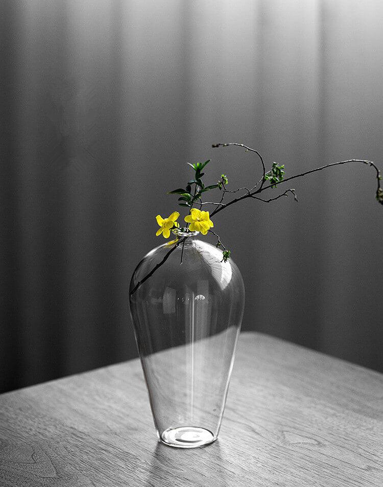Japanese Pot Belly Glass Vase - mokupark.com