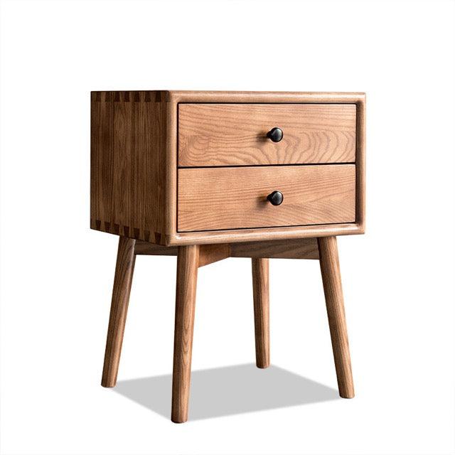 Hiroko - Living Room Ash Wood Two-story Drawer Cabinet - mokupark.com