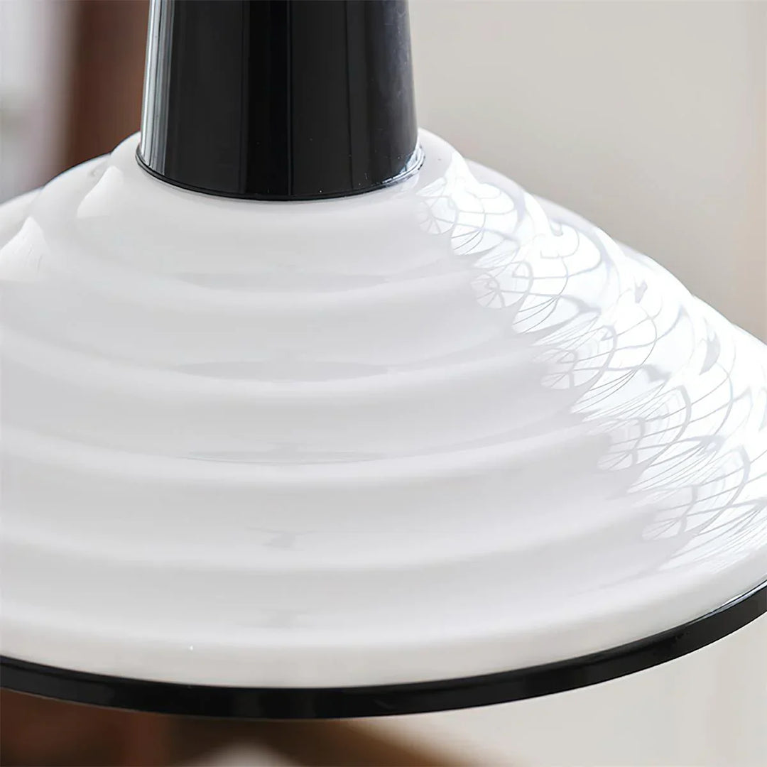 350mm Disc Glass Retractable Pendant
