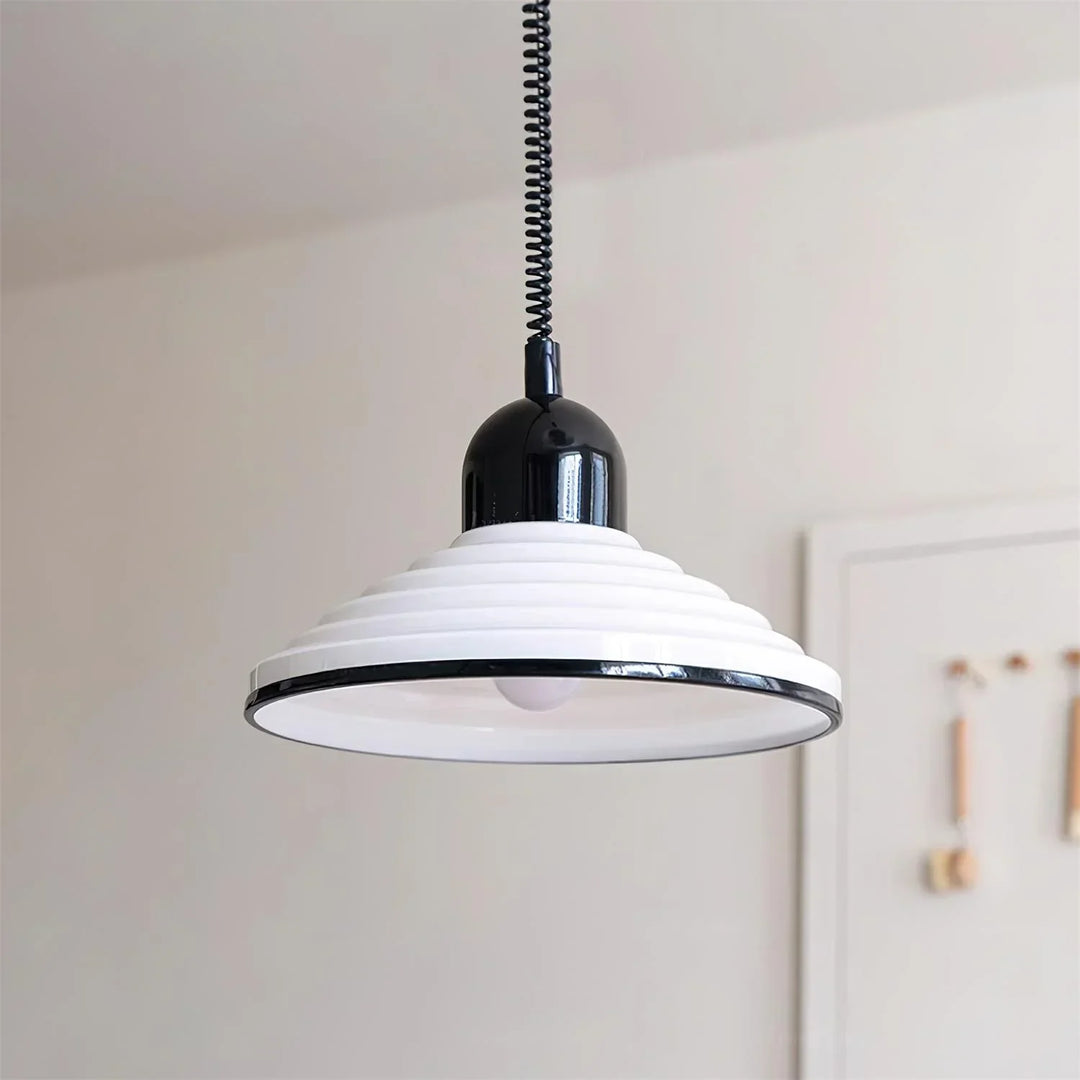 350mm Disc Glass Retractable Pendant