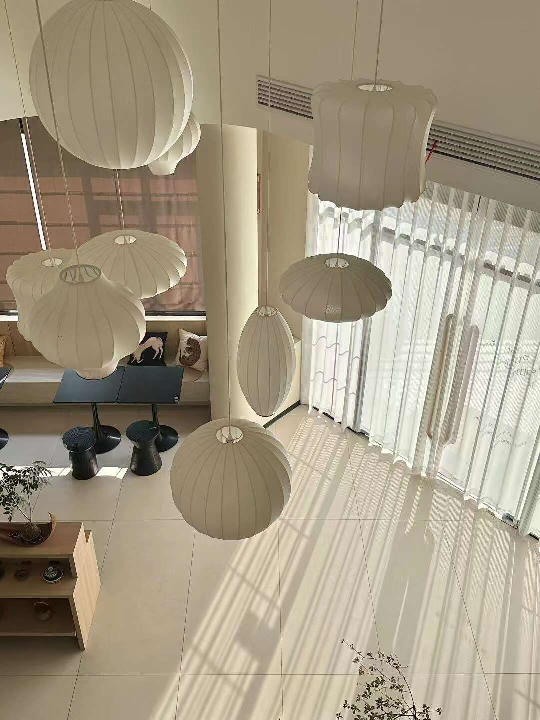 Ciga Bubble Silk Pendant Light