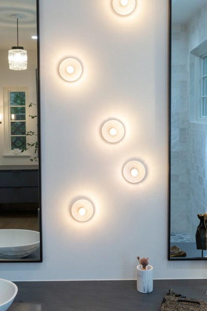 D105 Wall | Ceiling Lamp- Glass Surface Mount Sconce