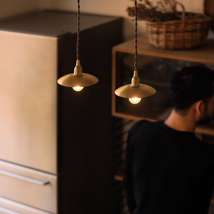 ENDOU｜Japanese Style Classic Brass Small Pendant Light