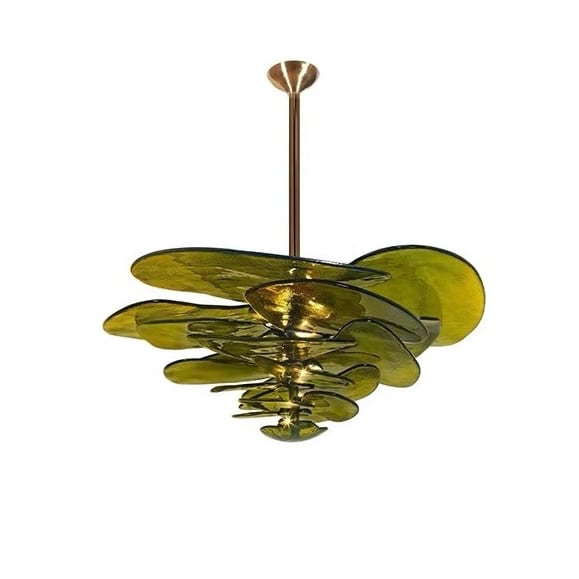Lilypad Glass Chandelier | Pendant Light