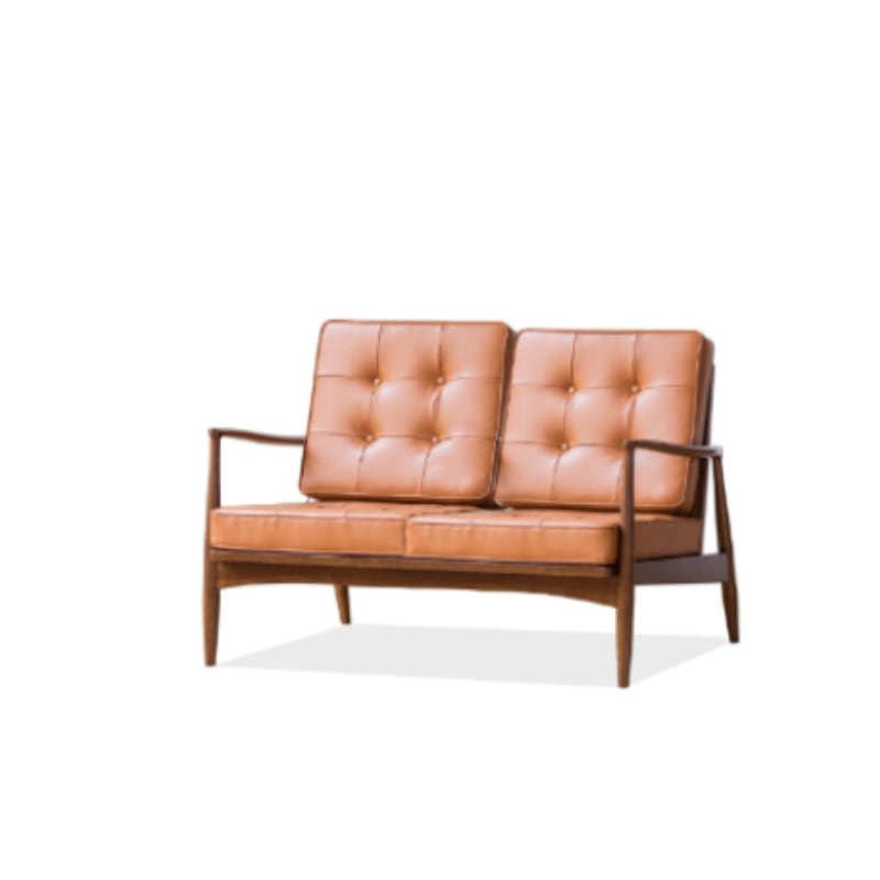 Danmer - Solid Ash Wood & Leather Armchair ｜ Reading Chair