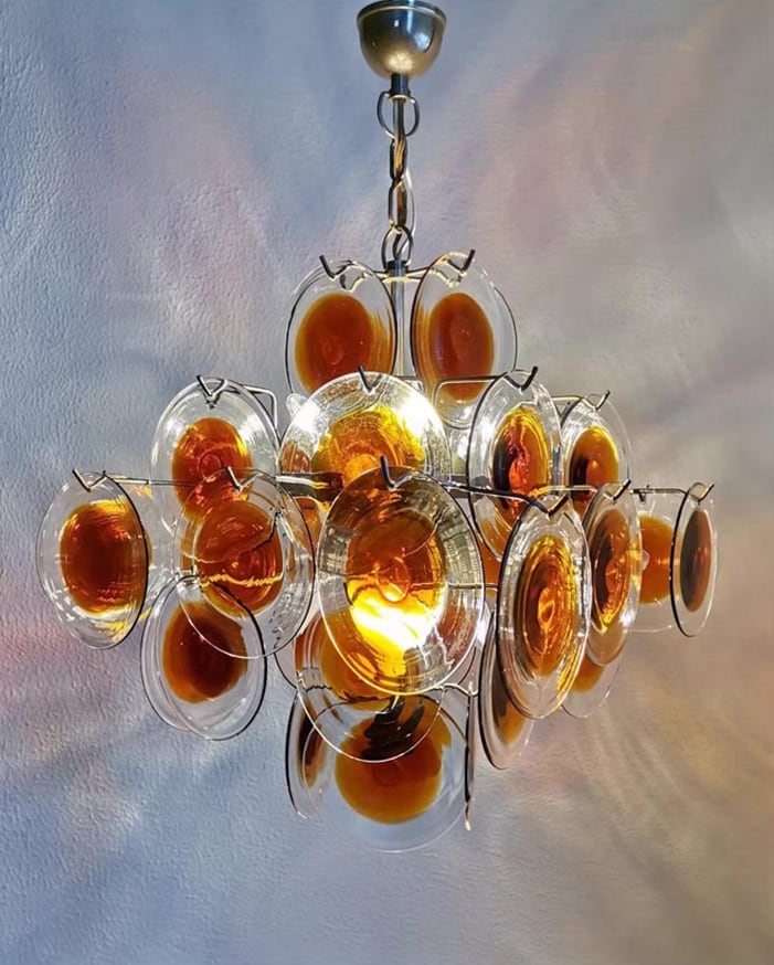 Murano W57 Dimple Glass Chandelier / Pendant Light