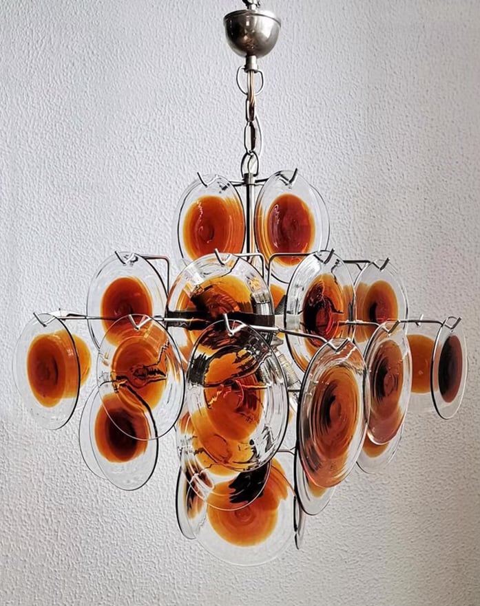 Murano W57 Dimple Glass Chandelier / Pendant Light