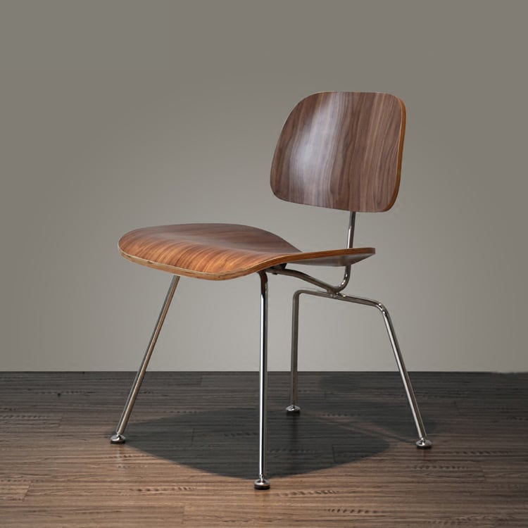 MP DCW - Classic Dining Chair in Stainless Steel & Plywood