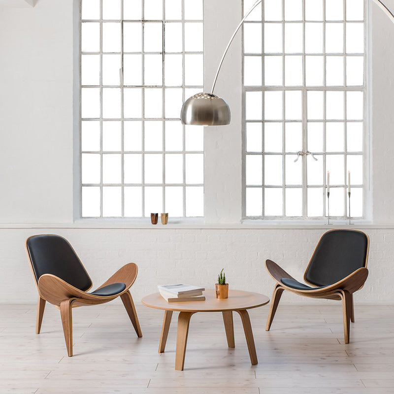 MP Shell Chair - Classic Lounge Chair | Reading Chair in Leather