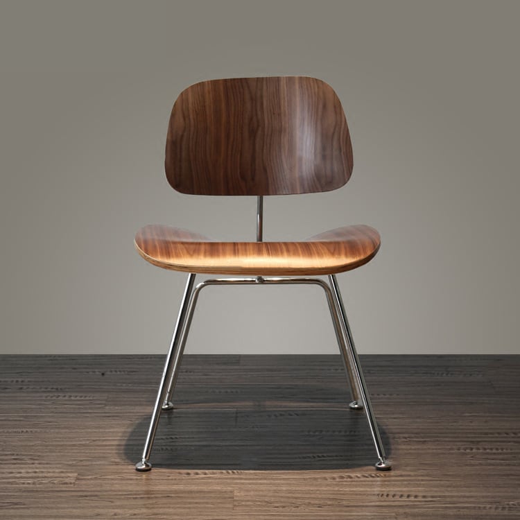 MP DCW - Classic Dining Chair in Stainless Steel & Plywood