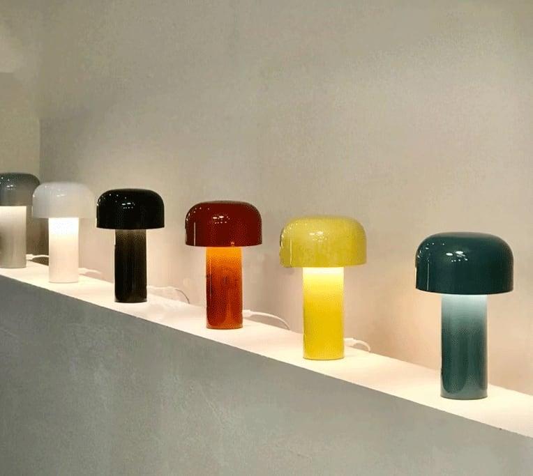 USB Rechargeable LED Bellhop Table Lamp | Mushroom Desk Lamp - mokupark.com