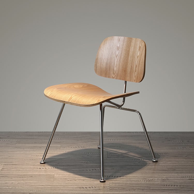 MP DCW - Classic Dining Chair in Stainless Steel & Plywood
