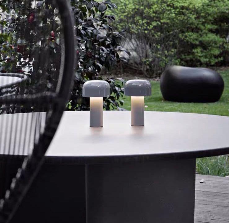 USB Rechargeable LED Bellhop Table Lamp | Mushroom Desk Lamp - mokupark.com