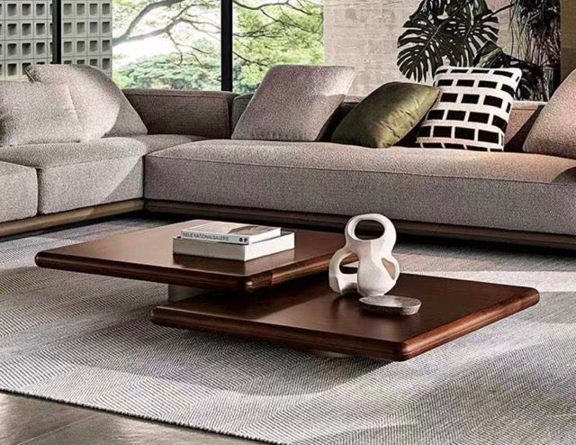 UHTRED - Side Table Set | Stainless steel +wood