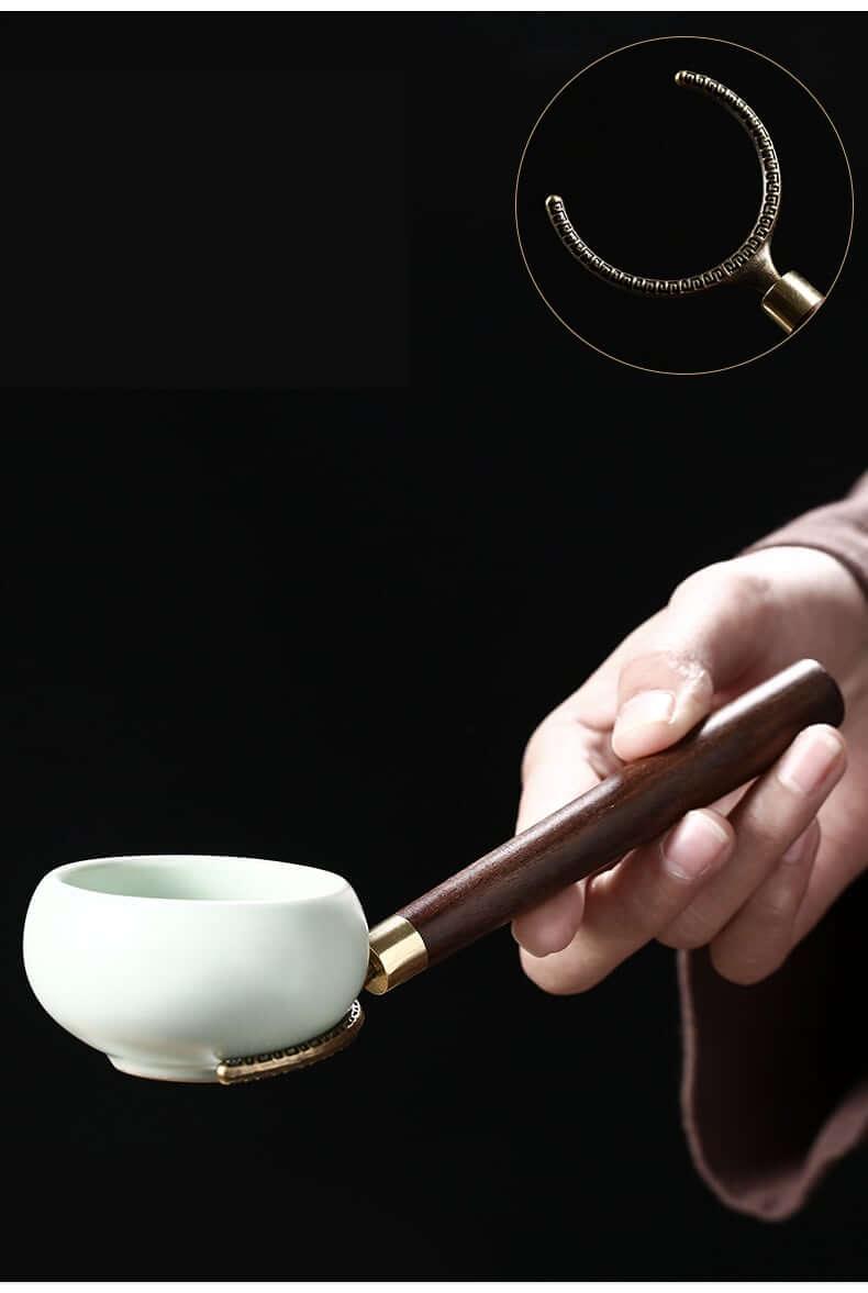 Glass & Solid Wood Tea Ceremony Six Gentlemen Tea Accessories Set - mokupark.com