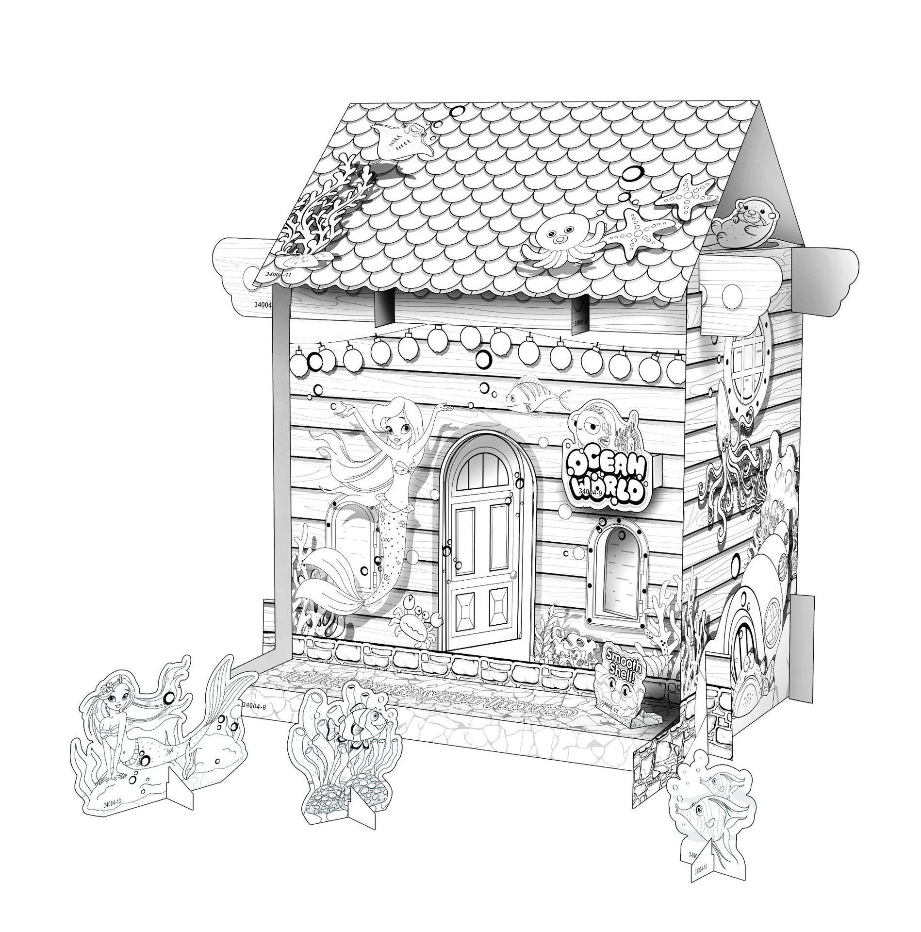 Mini DIY Doodle Cardboard World-Pack of 5 - Moku Park