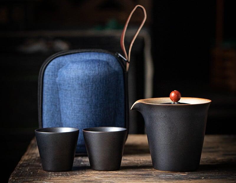 Pottery Glaze Travel Tea Set - 3 pcs - mokupark.com