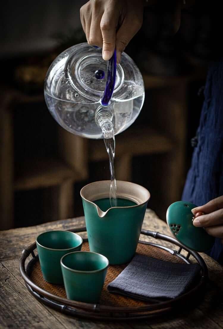 Pottery Glaze Travel Tea Set - 3 pcs - mokupark.com