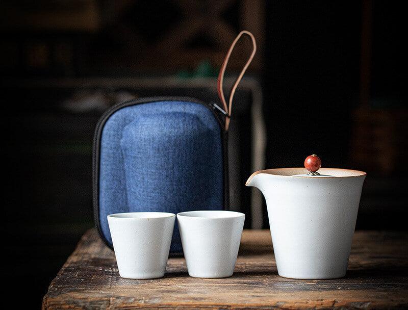 Pottery Glaze Travel Tea Set - 3 pcs - mokupark.com