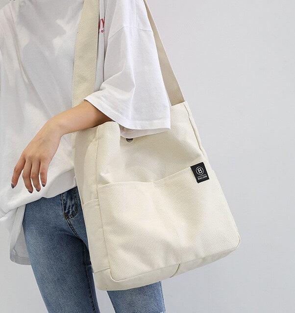 Wide Shoulder Straps Canvas Tote Bag | Handbag | Crossbody Bag | Shoulder Bag - mokupark.com