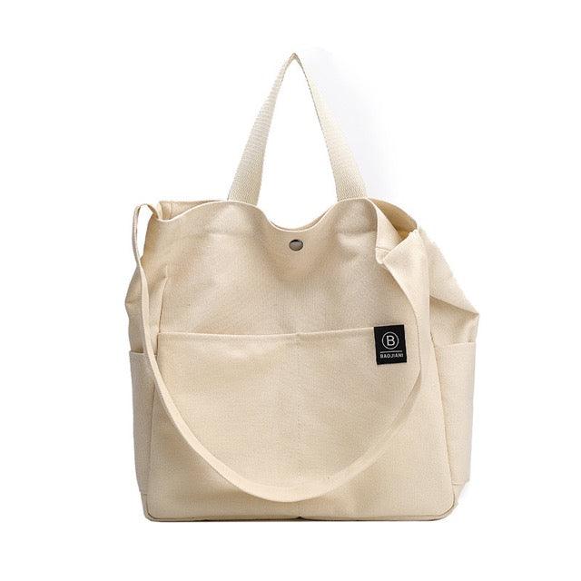 Wide Shoulder Straps Canvas Tote Bag | Handbag | Crossbody Bag | Shoulder Bag - mokupark.com